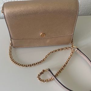 Tory Burch Small Robinson Bag in Rose Gold